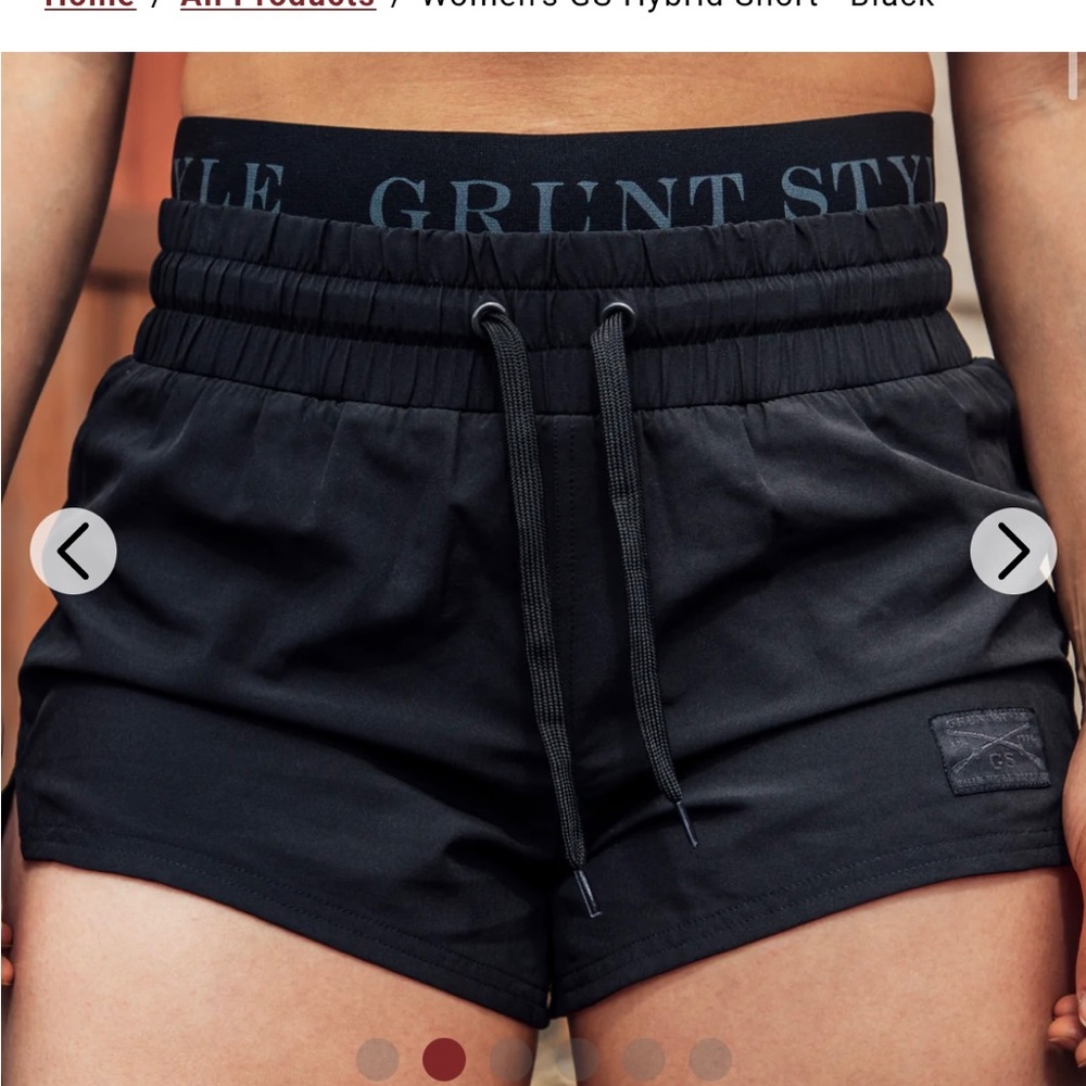 Grunt Style - Women’s GS Hybrid Shorts - Black